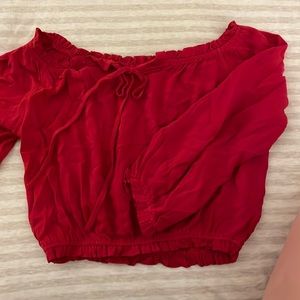 Red blouse